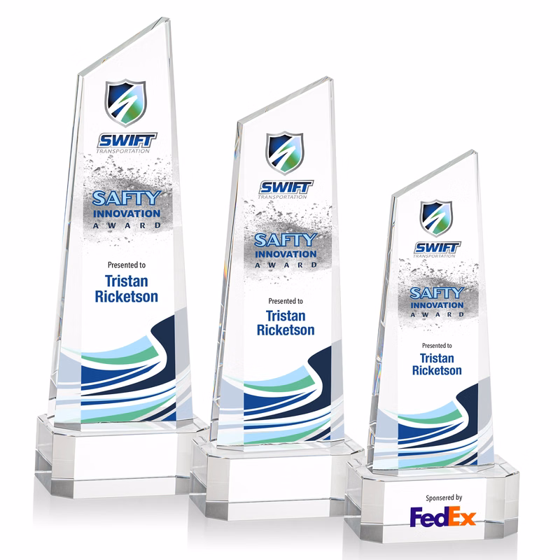 Belmont Tower VividPrint™ Award on Padova - Clear
