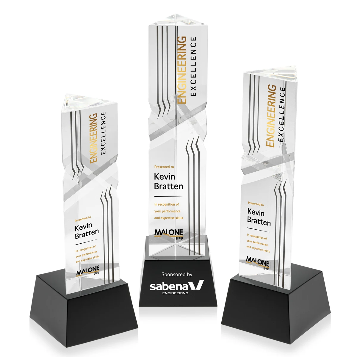 Oakham VividPrint™ Award on Robson Base - Black 1