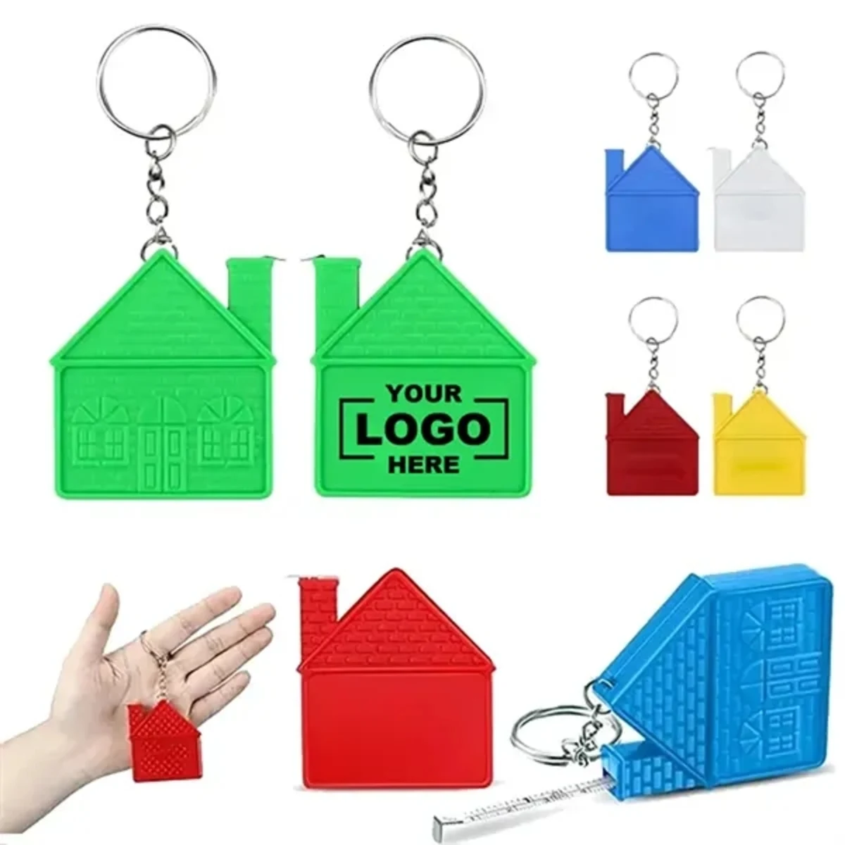 House-Shaped Keychain Tape Measure 1