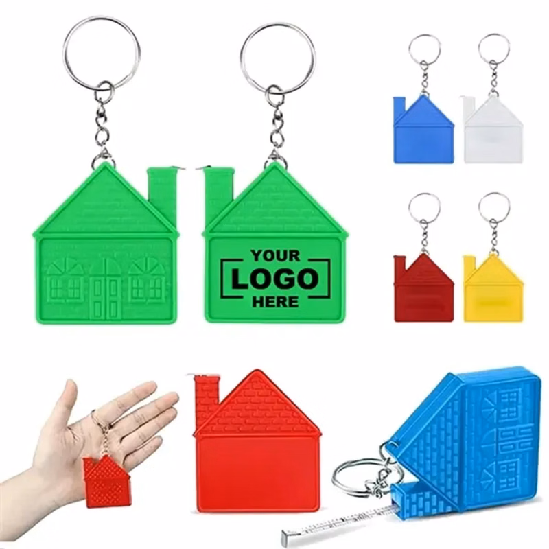 House-Shaped Keychain Tape Measure