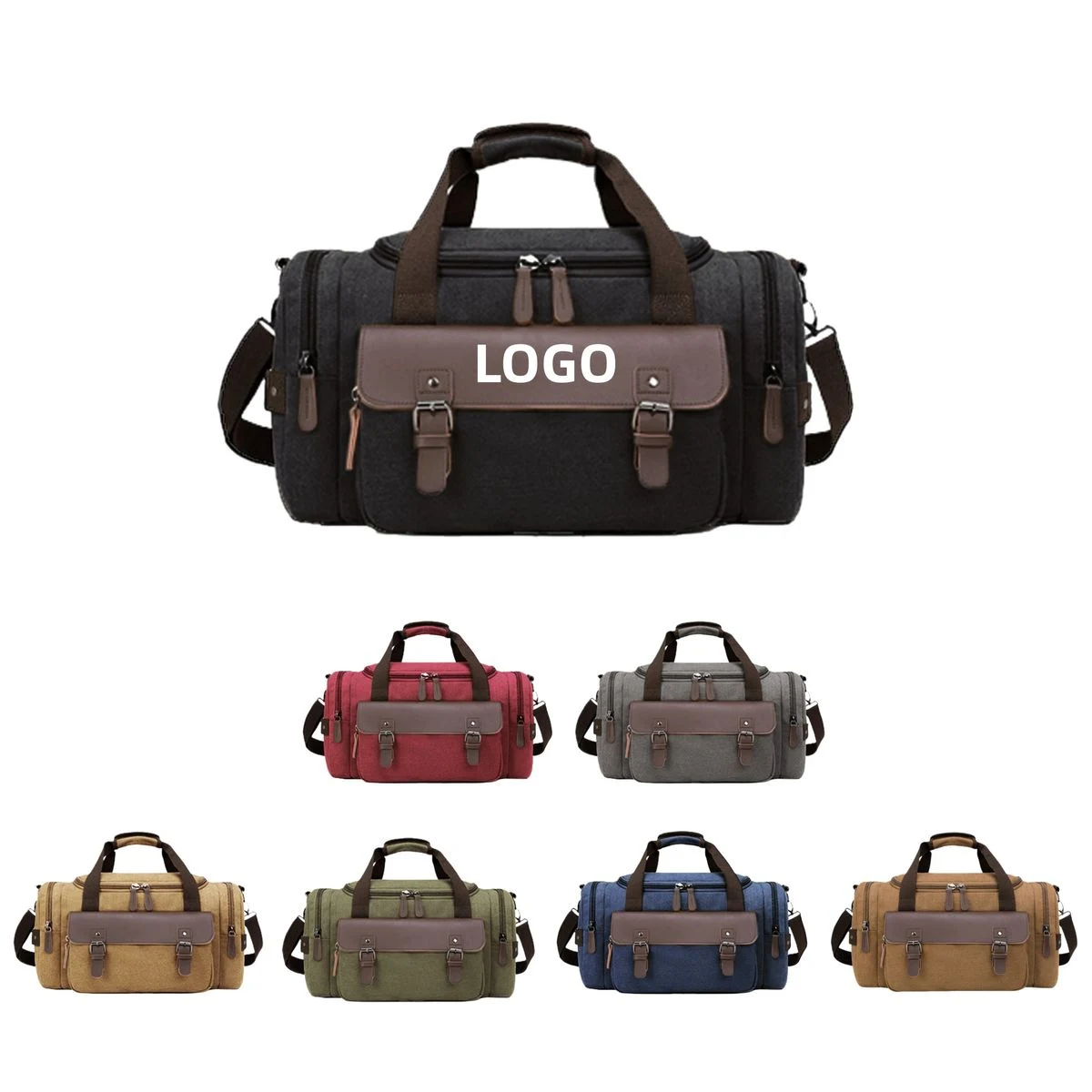 Heavy-Duty Rivet Bottom Overnight Tote 1