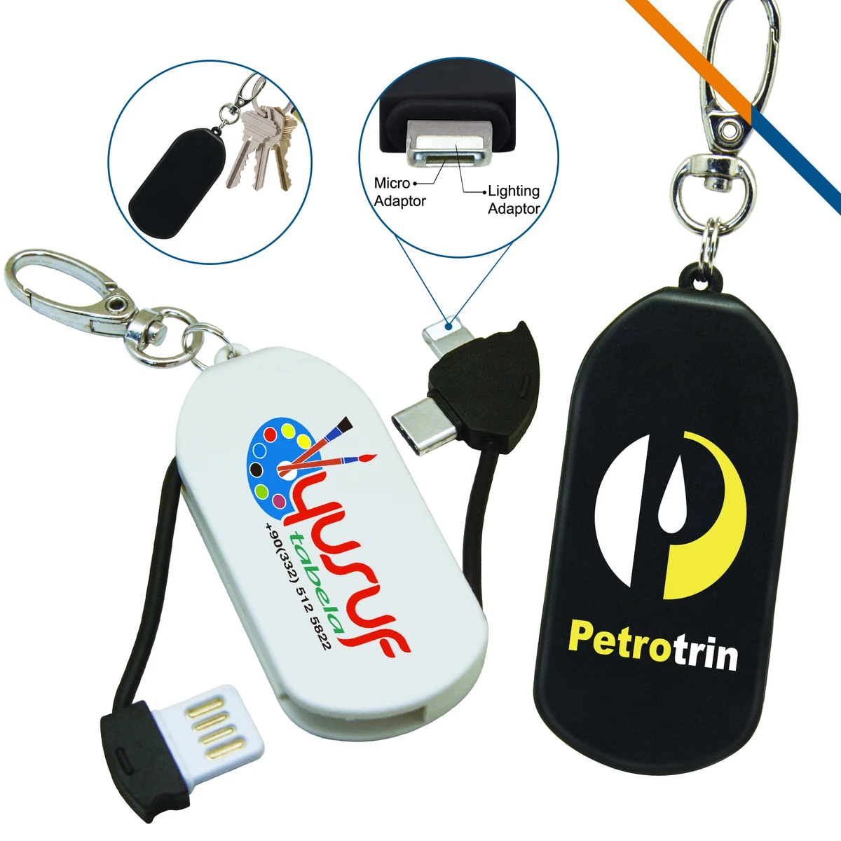 Fusion 2in1 Keychain Charging Cable 1