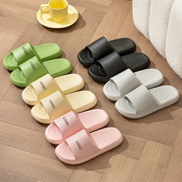 Custom EVA Non-Slip Shower Slippers Unisex — Lightweight Promotional Footwear 1