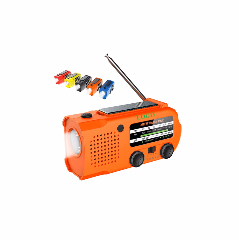 Emergency Hand Crank Solar Radio Flashlight
