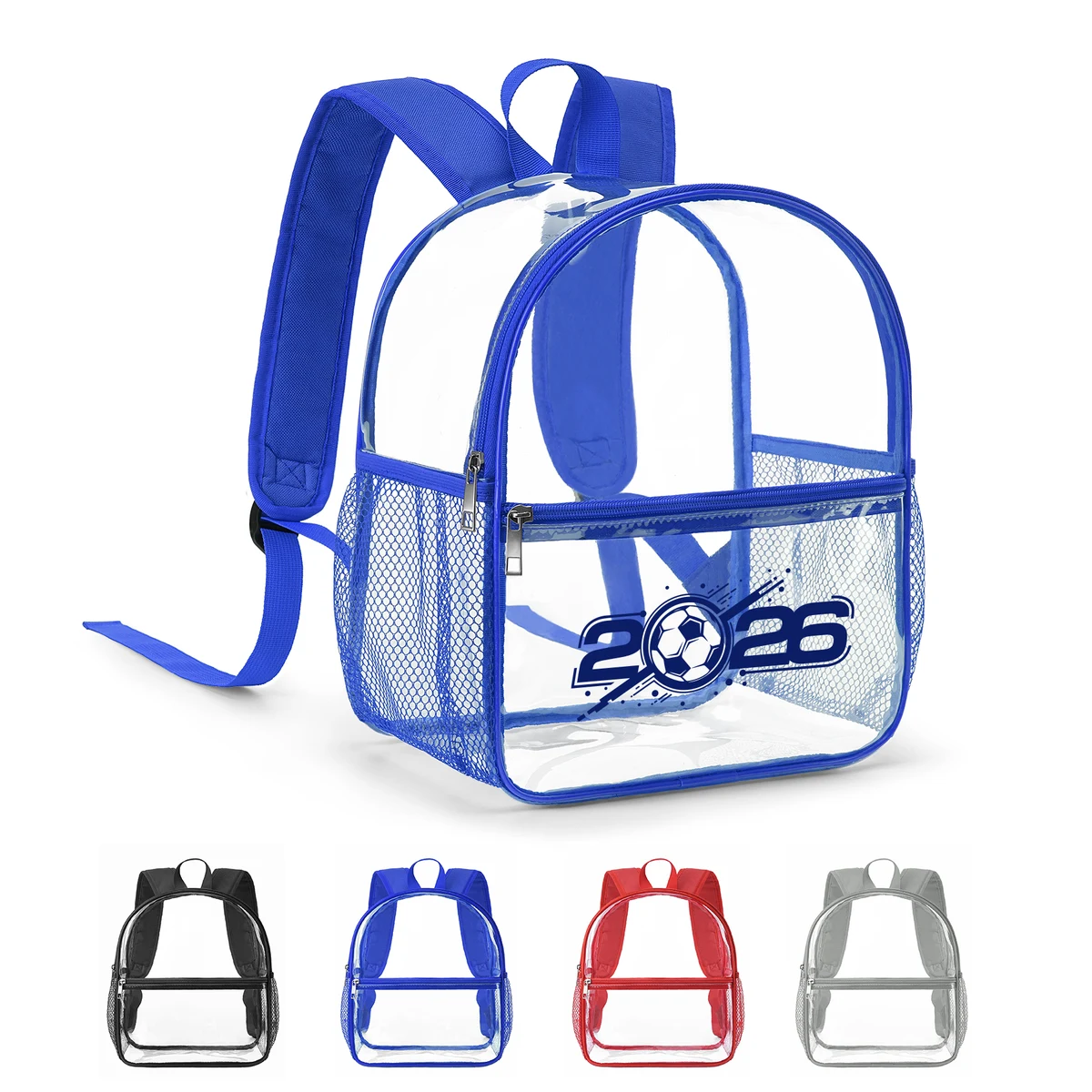 Stadium Approved Clear Backpack with Wide Shoulder Straps (10.5''×12''×6'') 1