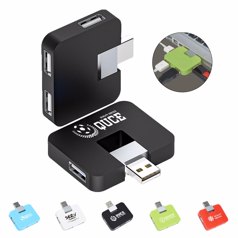 4 Port Mini USB Hub (MOQ: 50Pcs)