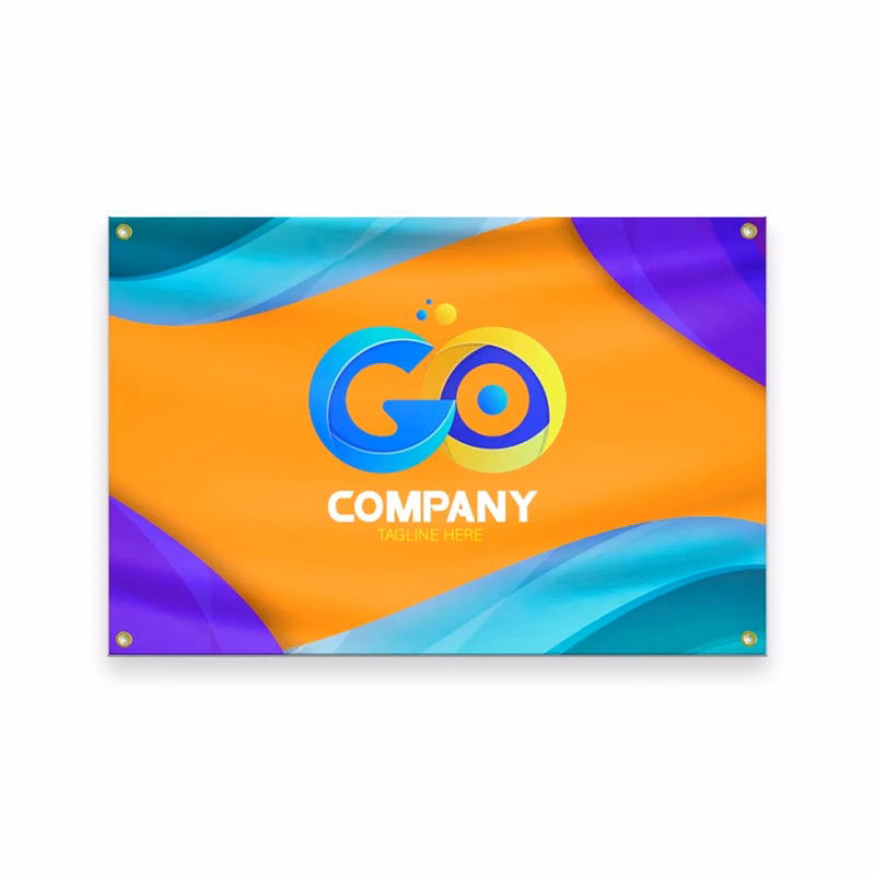 Semi-Stock Blank 18 oz Vinyl Banner 4' x 6'