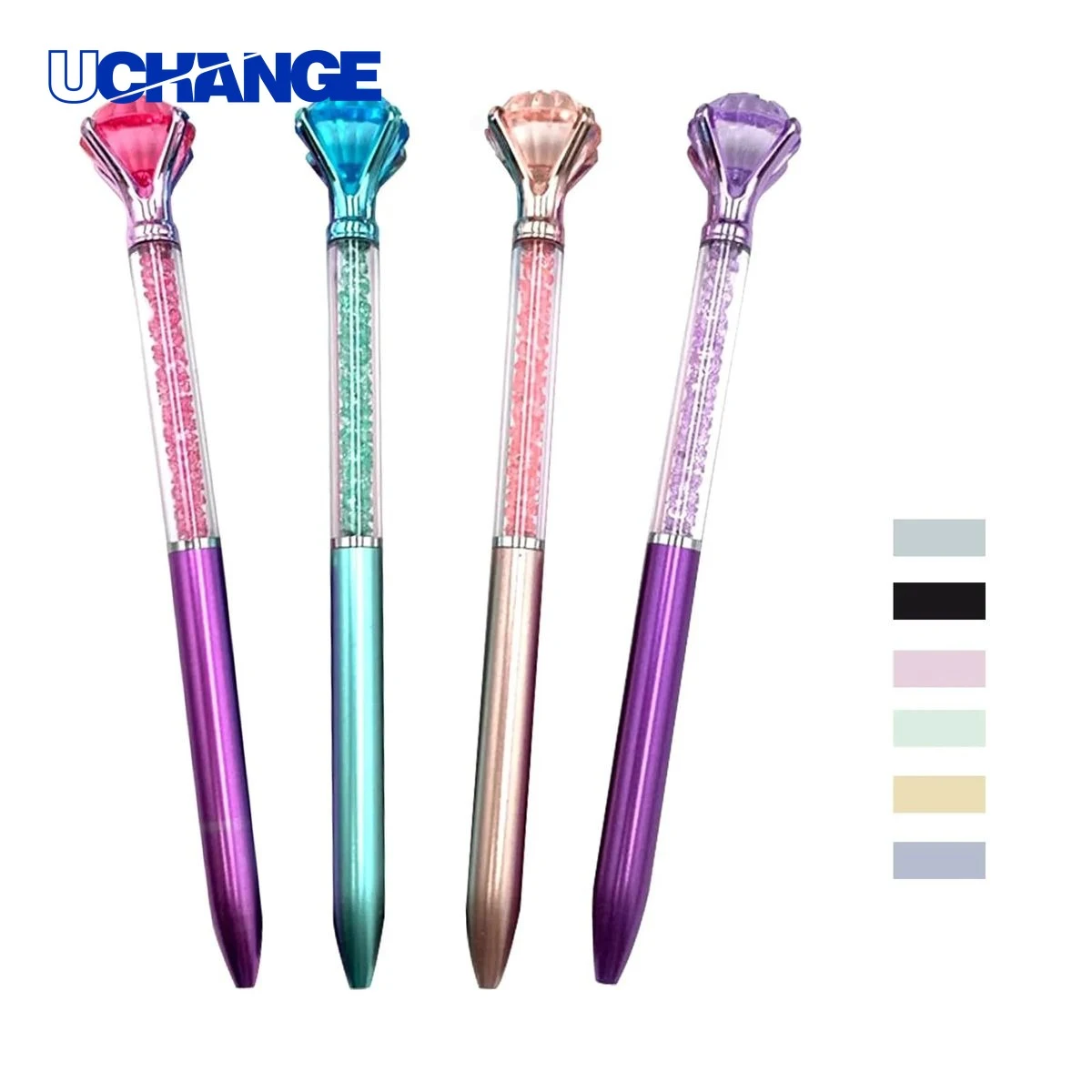 Customized Diamond Retractable Ballpoint Pen for Gifts 1