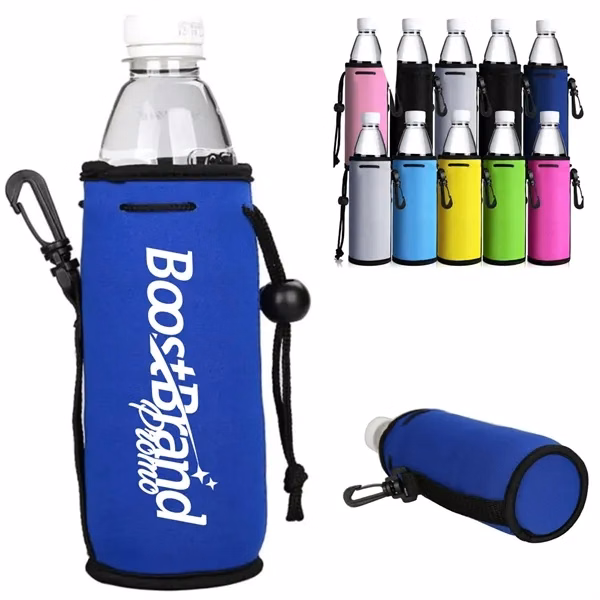 Custom 16 oz Neoprene Can Cooler Sleeve with Clip Hook — Beverage Outdoor Essential