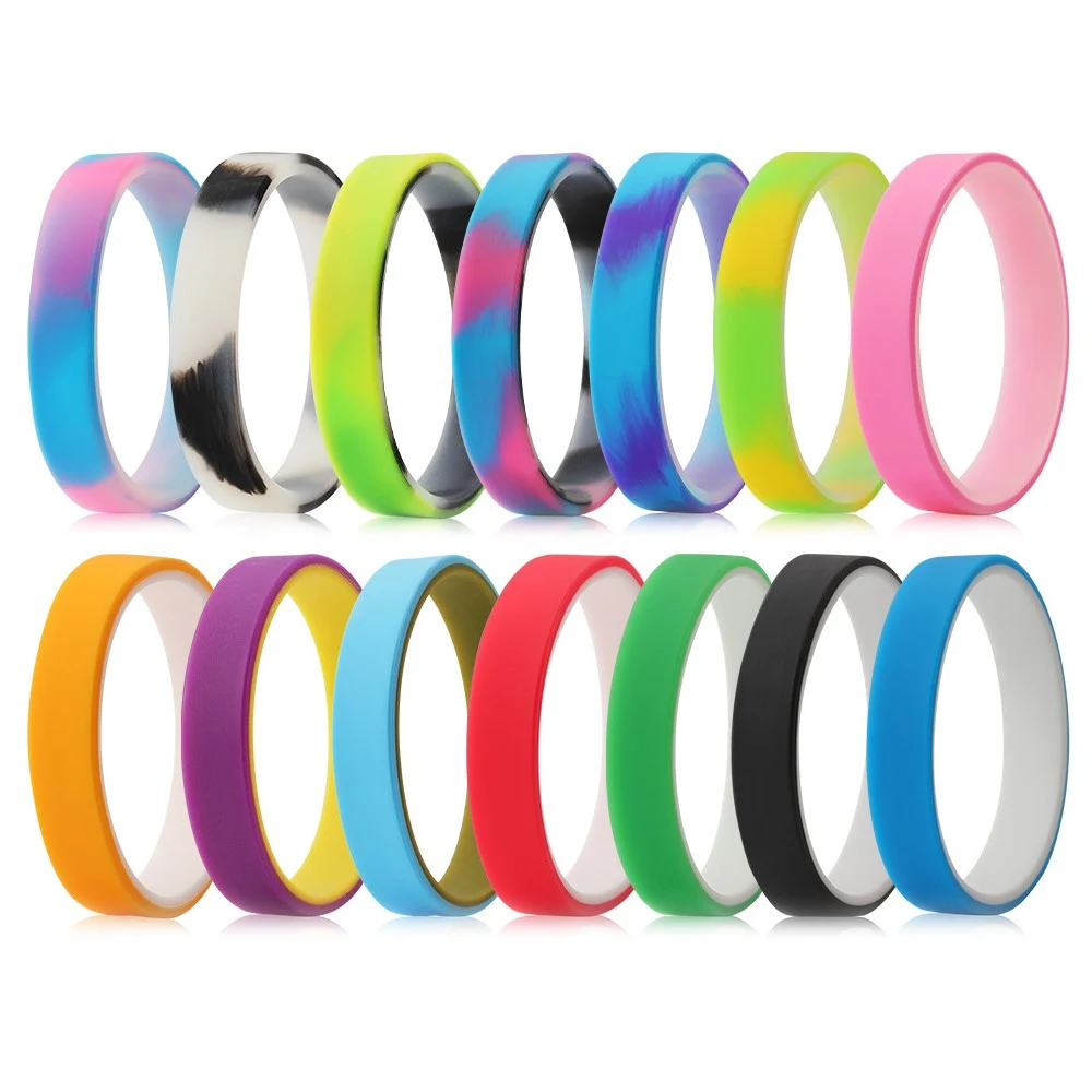 Silkscren Printed Double-layered Silicone Wristband 1