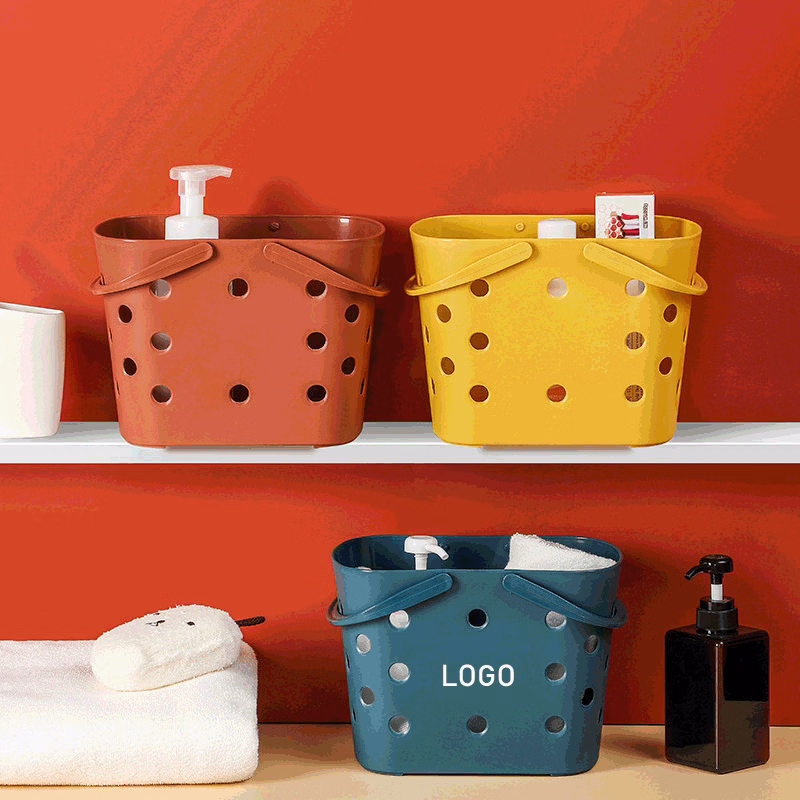 Shower Storage Basket / Portable Handle Versatile Bath Storage Basket