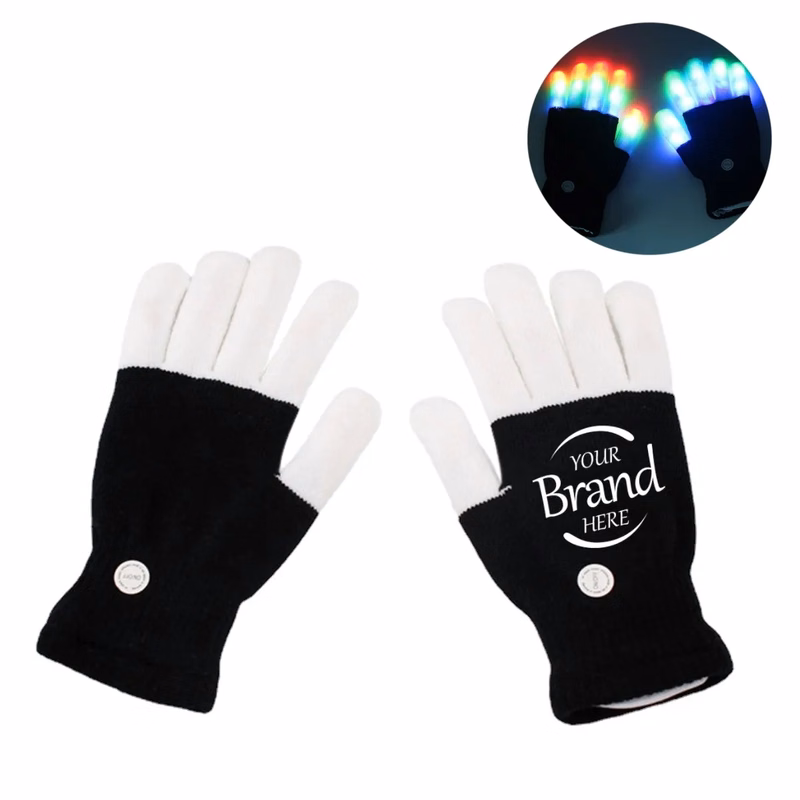 Led Luminous Full Finger Gloves