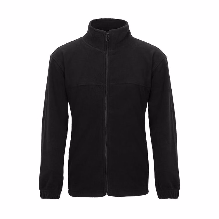 Youth Polar Fleece Jackets - 10/12 (M) Black Full Zip