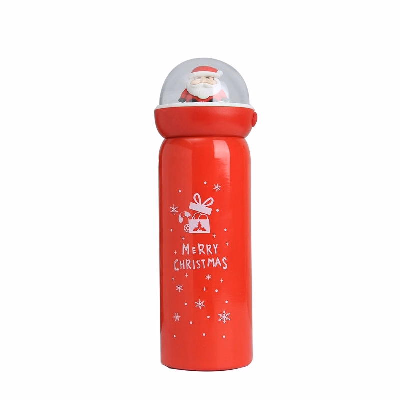 Christmas Santa Clause Stainless Steel Vacuum Water Bottle