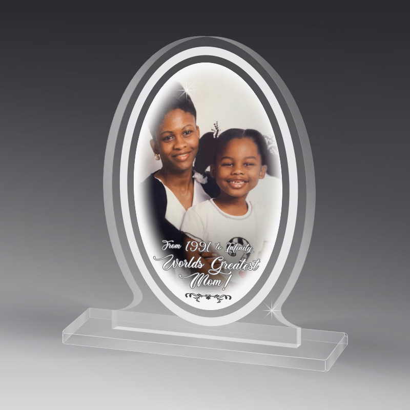 Custom Shaped Acrylics On Acrylic Base