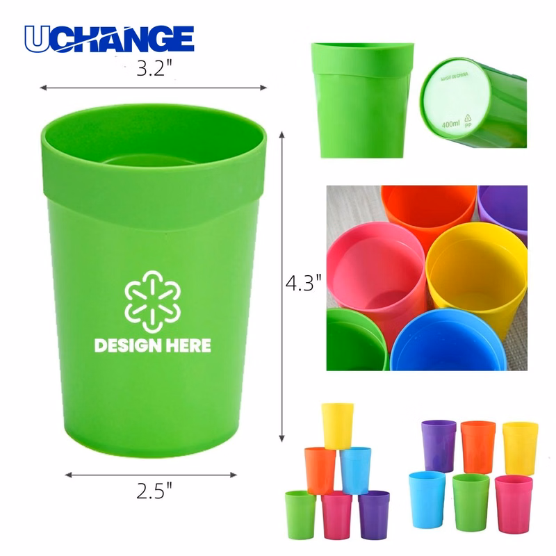 14oz Stadium Reusable Plastic Drinking Cup Tumbler