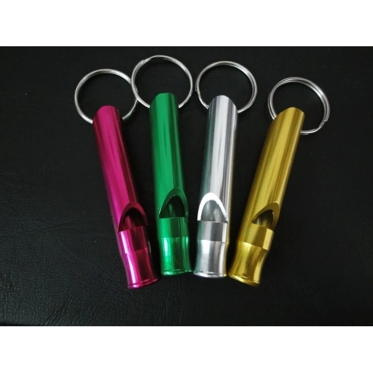 Aluminium Alloy Pet Trainning / Outdoor Survival Whistle 1