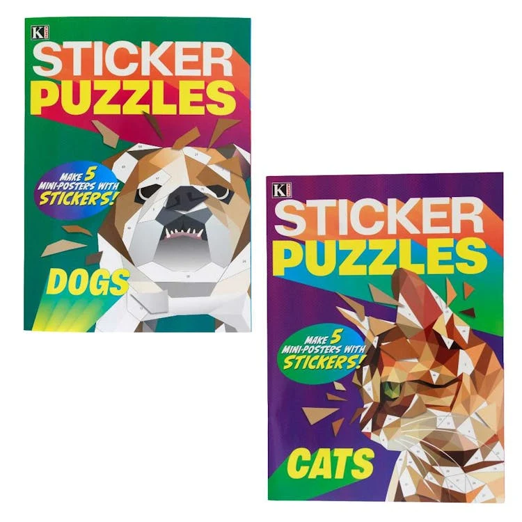 Sticker Puzzle Books - Assorted 1