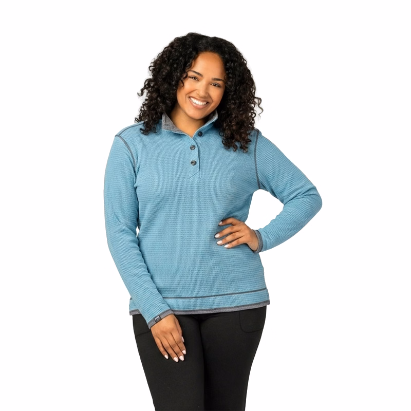 Storm Creek Women's Maverick Waffle Knit Button Up