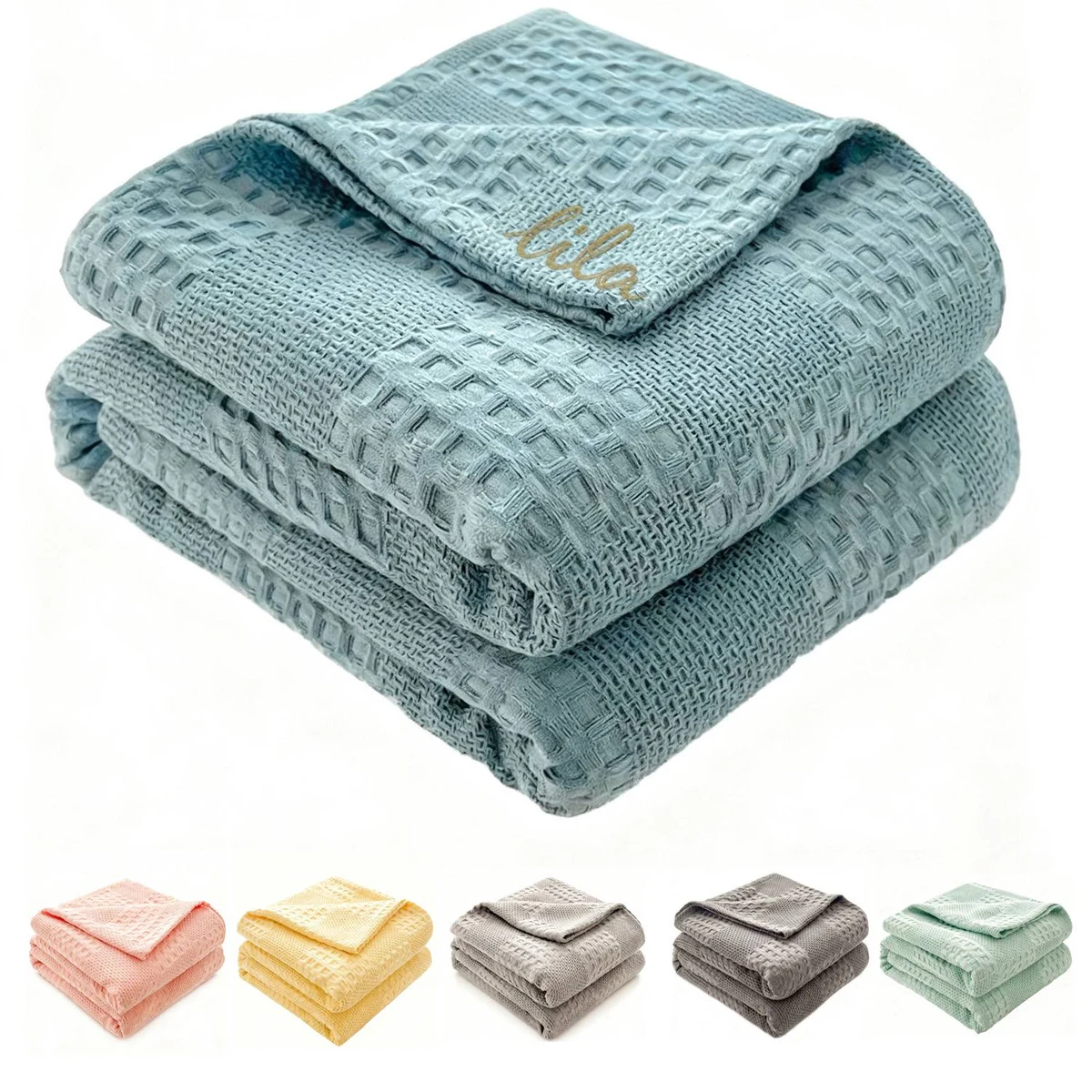 Cotton Jacquard Weave Blanket 1