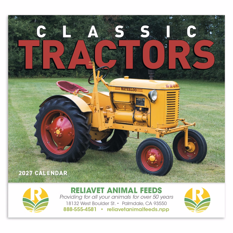 Good Value™ Classic Tractor - Stapled Calendar