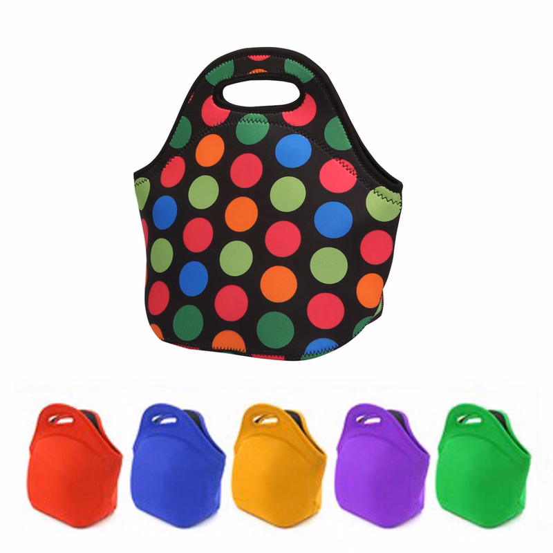 Neoprene Insulated Lunch Tote Bag