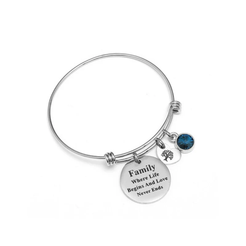 Bangle Bracelet With Charm 1