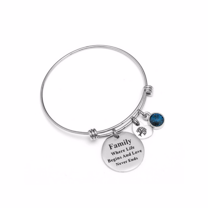 Bangle Bracelet With Charm