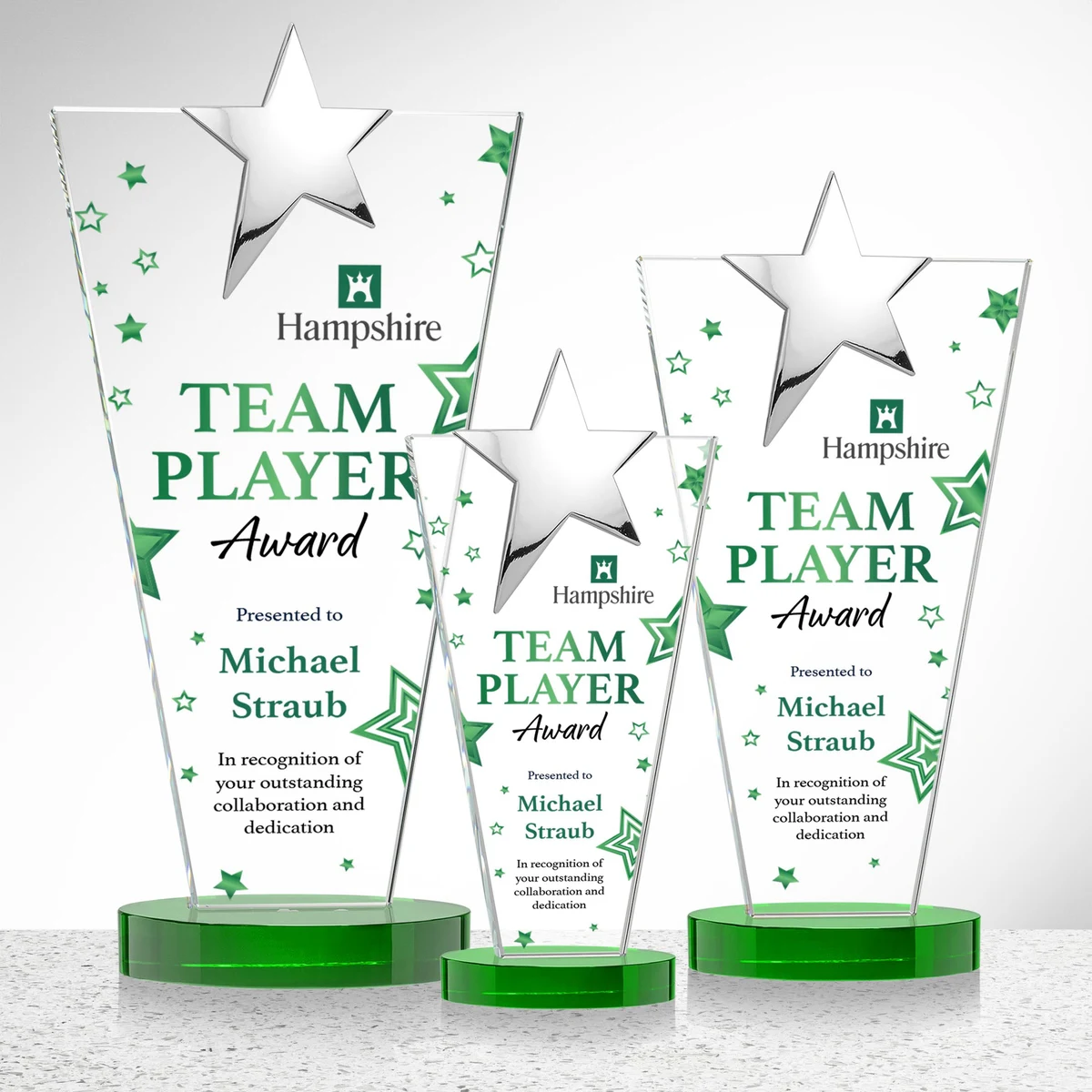 Mantella Chrome Star VividPrint™ Award - Green 1