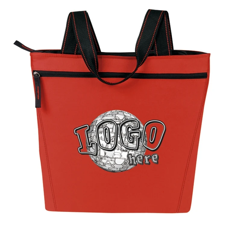 Promotional Zip Tote Bag, custom tote bag with logo imprint 1