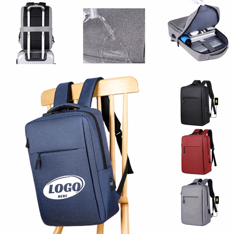 Business Laptop Backpack with USB Charging Port