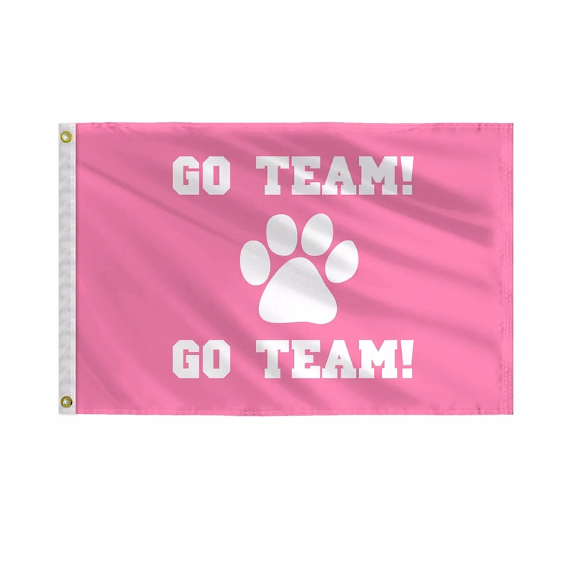 Dog Paw Mascot Flags