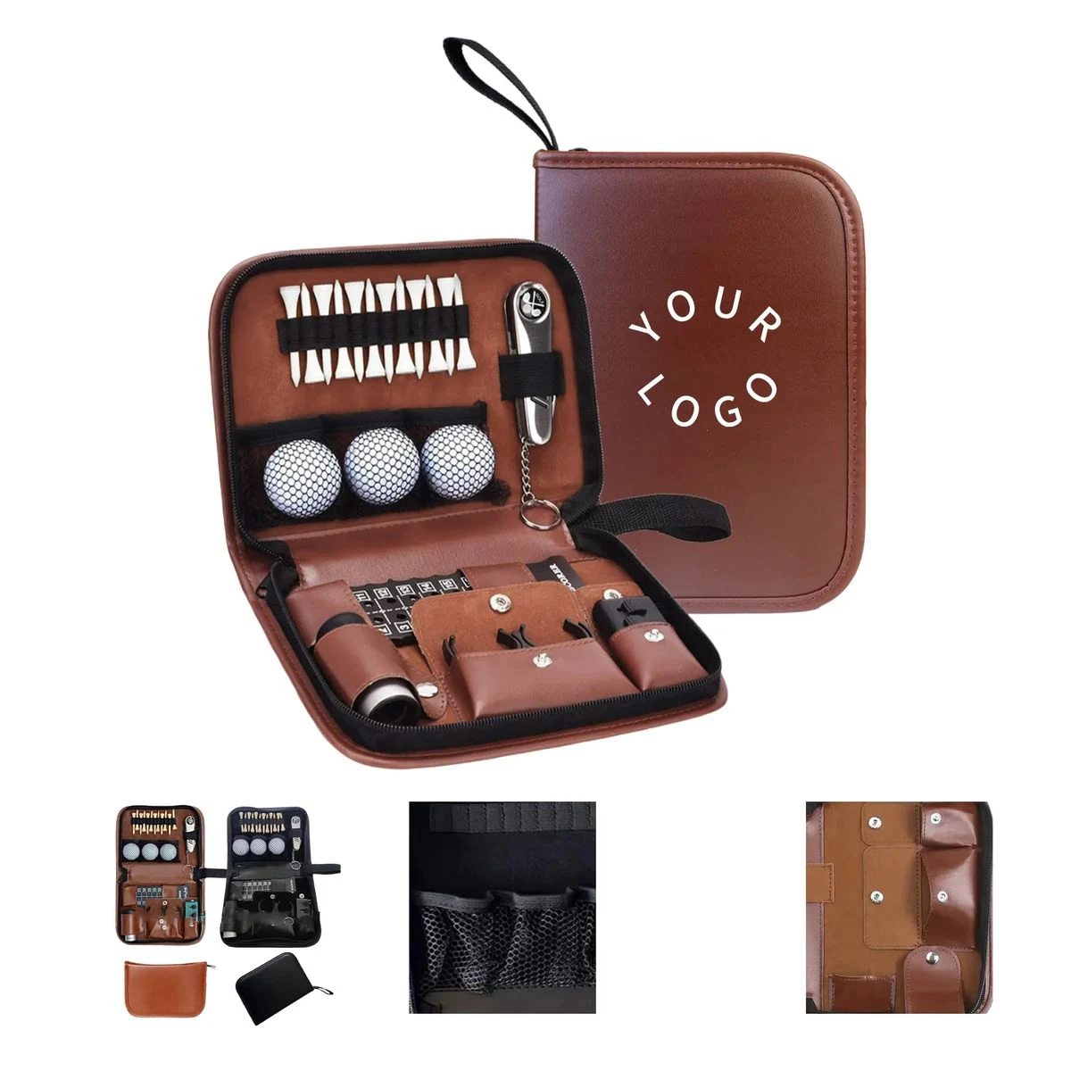 Waterproof PU Organizer Bag for Golf Accessories 1