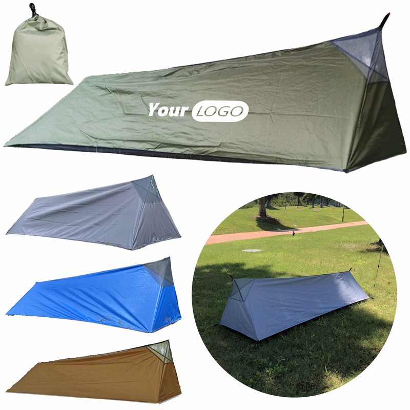 Polyester Outdoor Pole Less Sleeping Bag Tent