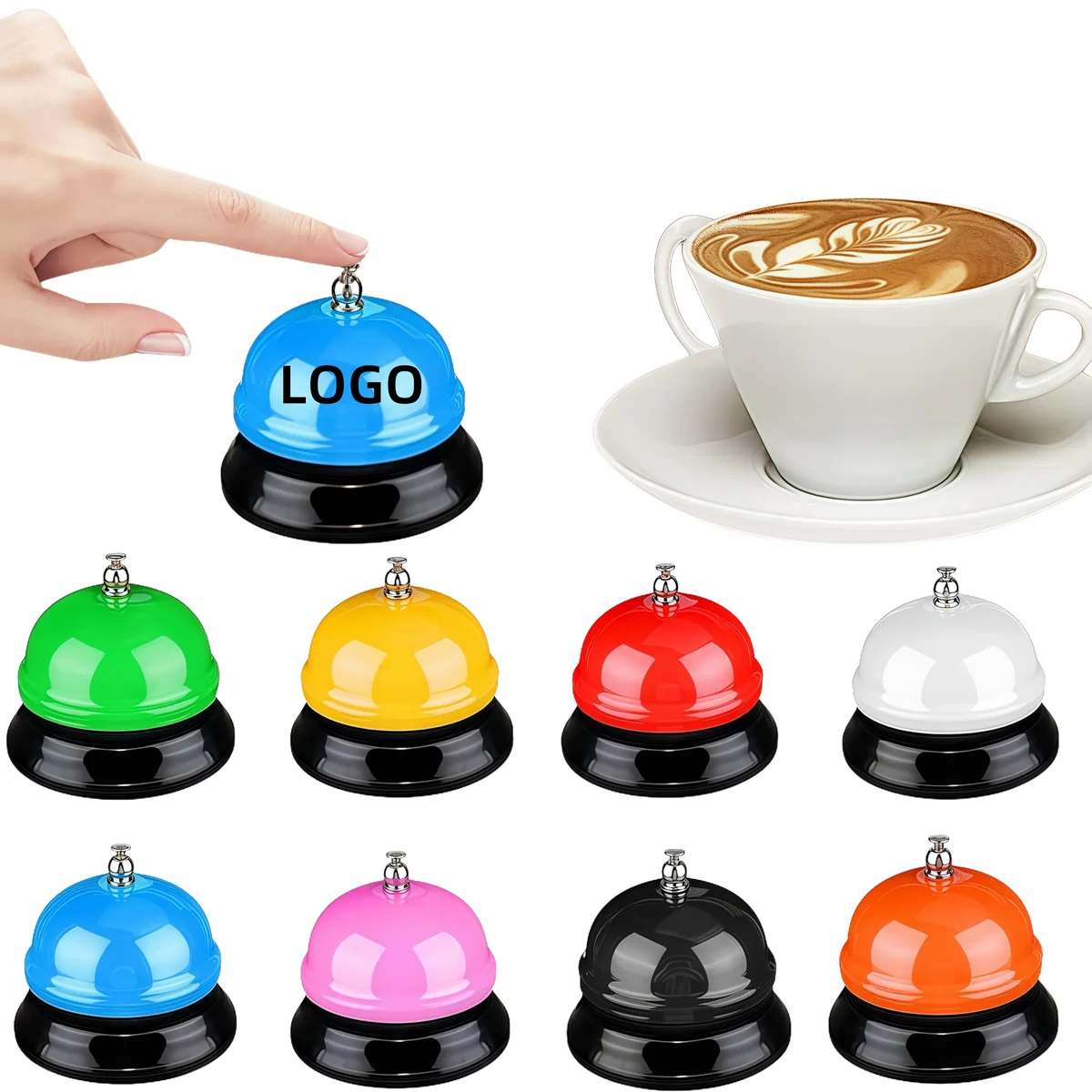 MOQ Game Call Colorful Desk Metal Ring Bell 1