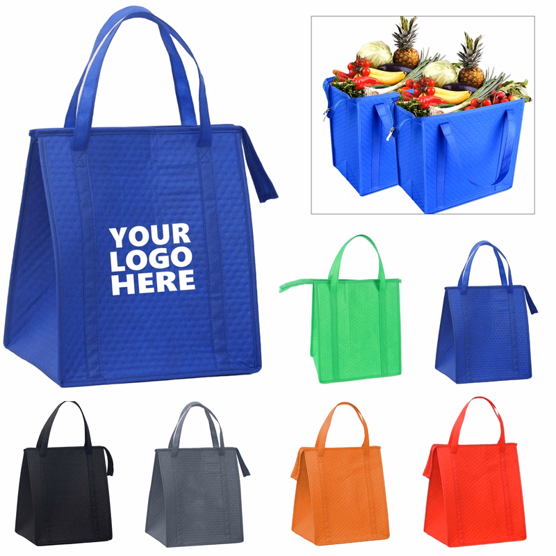 Insulated Reusable Non-Woven Lunch Tote Bag