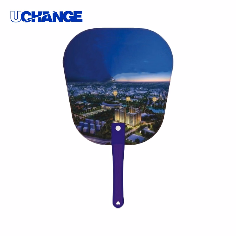 Long Rivet Plastic Advertising Hand Fan Tool