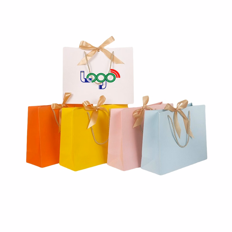 Premium Kraft Gift Bags with Pre-Tied Bows