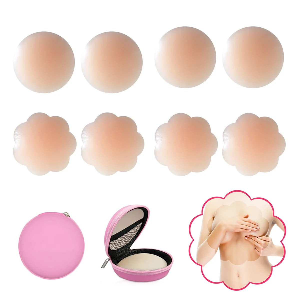 4 Pairs Pasties Women Nipple Cover 1