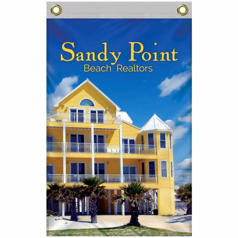 16" x 24" Standard Single Reverse Knitted Polyester Vertical Banners