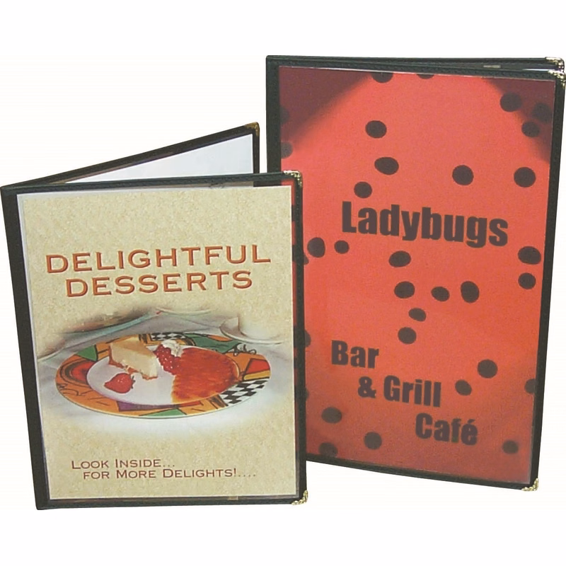 Menu Cover - Clear Vinyl, Double Panel