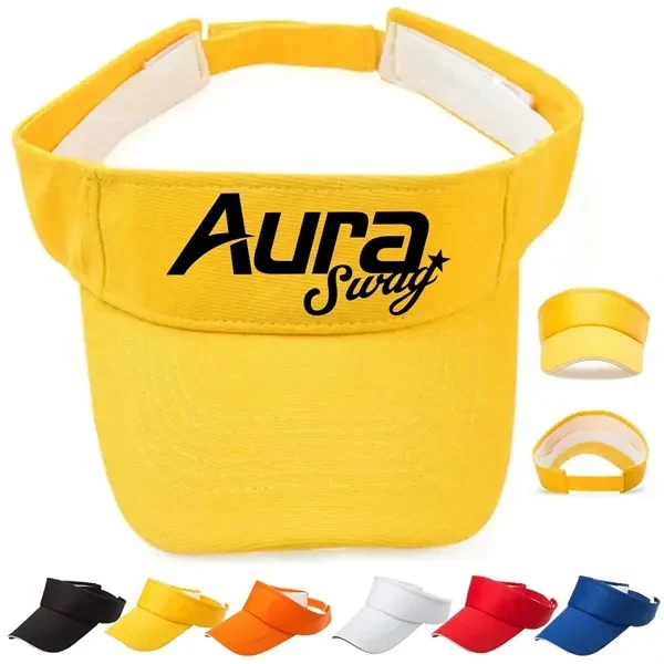 Custom Visor Hat with Adjustable Strap and Breathable Fabric — Outdoor Sports Essential 1