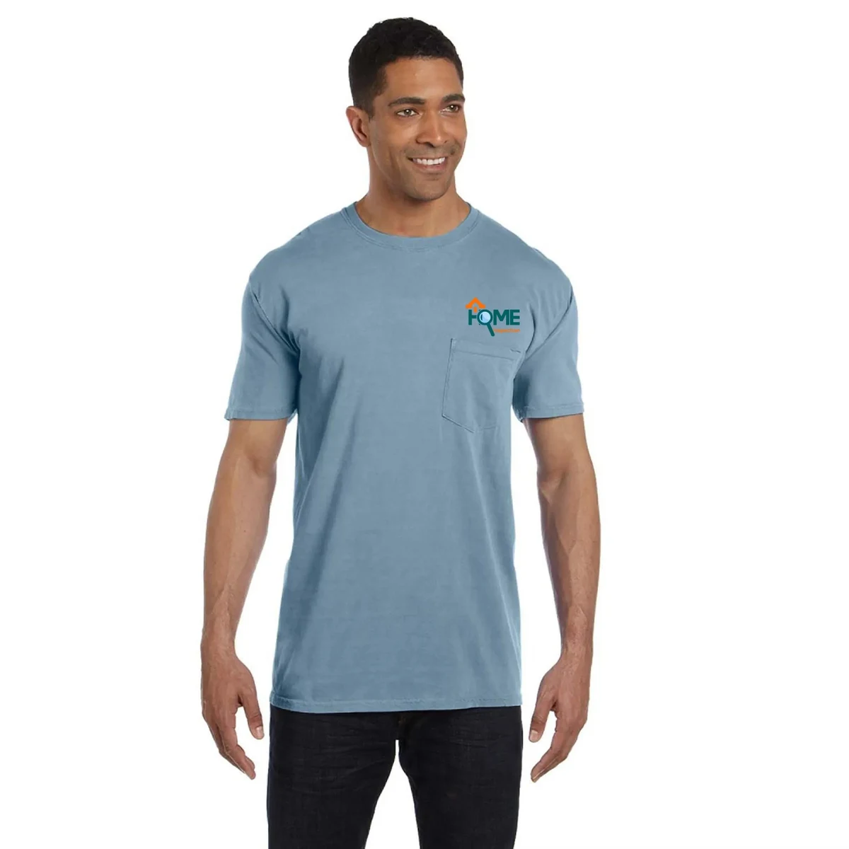 COMFORT COLORS ADULT HEAVYWEIGHT 6.1 OZ. POCKET T-SHIRT 1