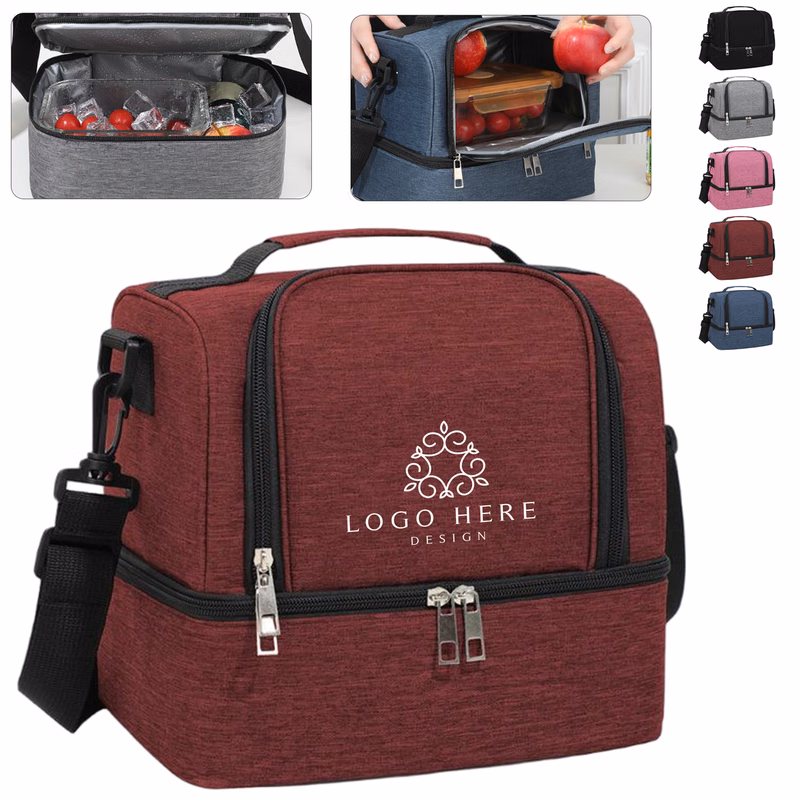 Double Deck Oxford Fabric Meal Carry Bag