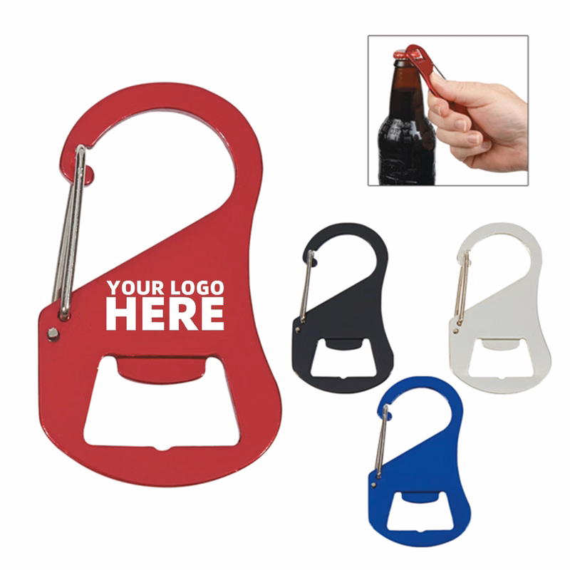 Aluminum Alloy Steel Carabiner Bottle Opener