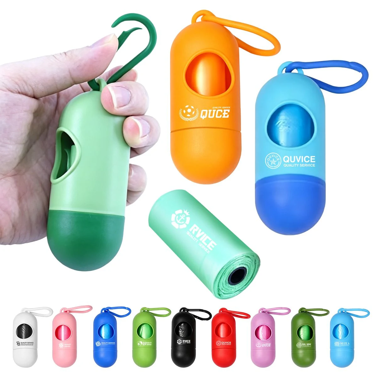 Portable Carabiner Dog Poop Bag Dispenser 1