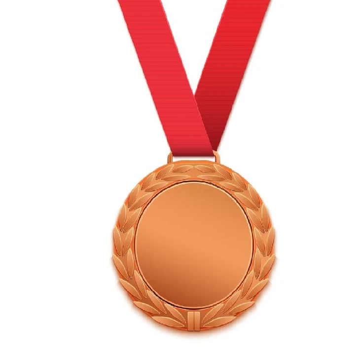 Customized Shiny Bronze Plated Zinc Alloy Medal 1