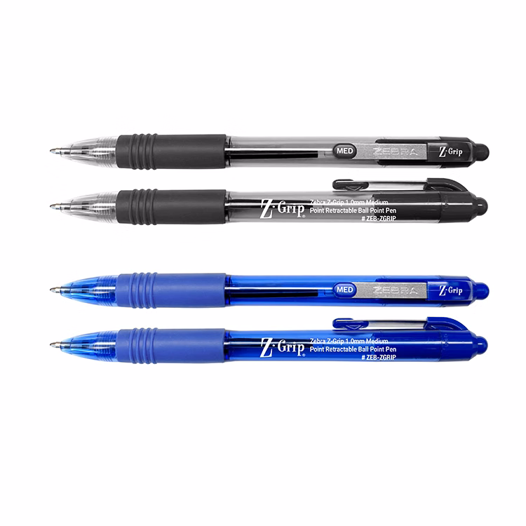 Zebra Z-Grip Retractable Ball Point Pen with 1.0mm Medium Point