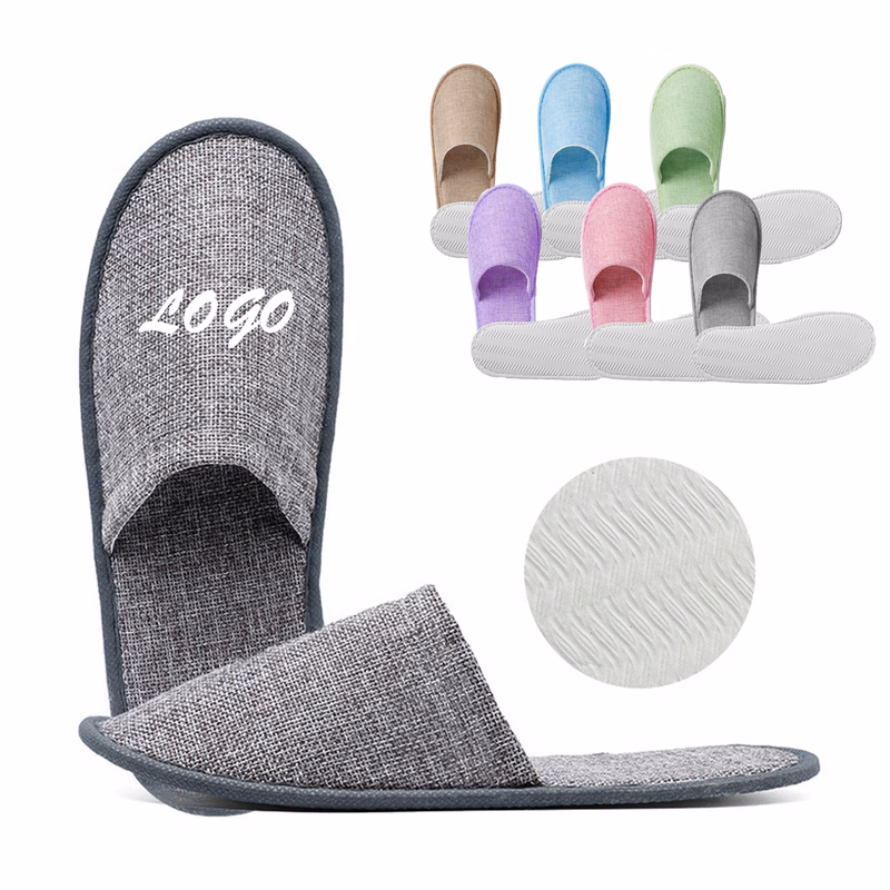 Disposable Linen Slippers For Home Guests