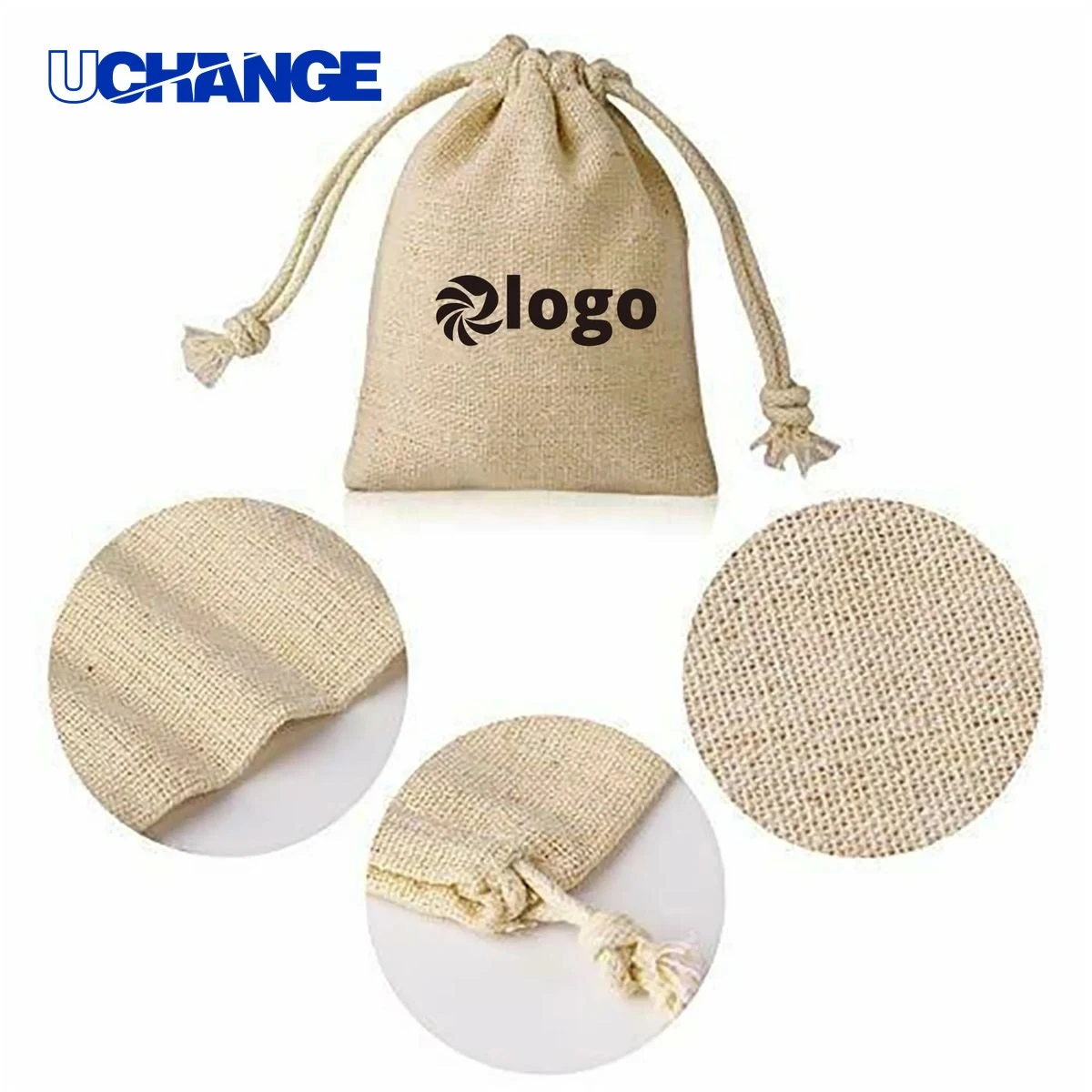 Linen Drawstring Gift Bag Pouch 1